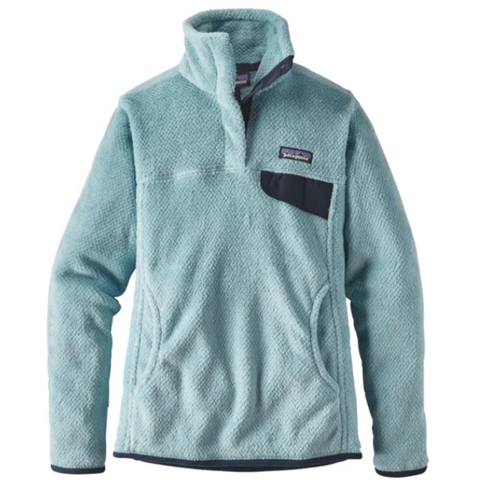 Patagonia‎ Women's Re-Tool Snapt Pullover XS Blue Polartech Thermal Pro Fleece